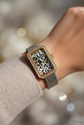 Stardust Dial Vintage Women’s Watch – Elegant Pattern Dial Watch