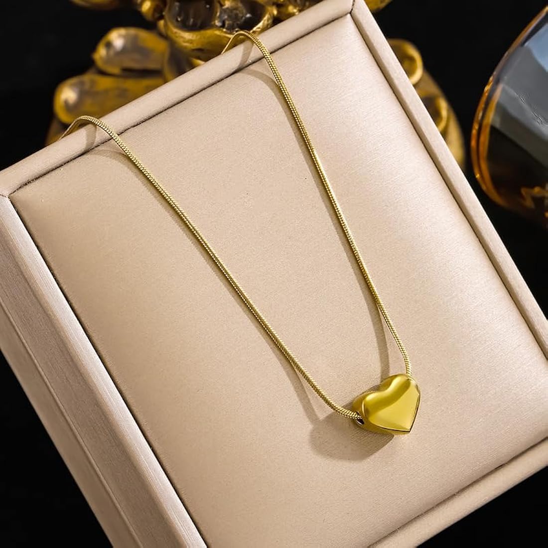 Mini Heart in Chain | Anti- Tarnish