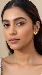 Minimal Heart Anti-Tarnish Earrings for Women