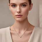 Dainty Solitaire Necklace | Anti- Tarnish