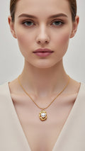 Elegant Pearl Pendant Necklace | Anti-Tarnish