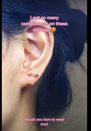 Shape Shift Upper Piercing Stacking Earrings | Anti tarnish
