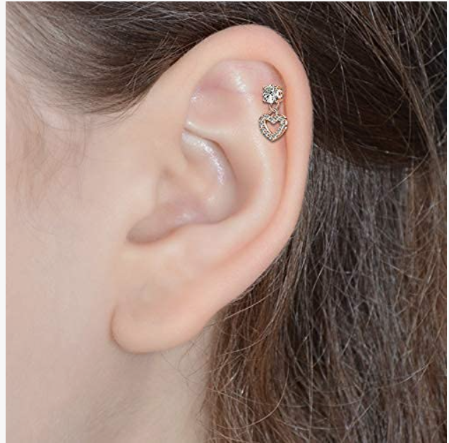 Mini Amora Upper Piercing Stacking Earrings | Anti tarnish