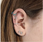 Mini Amora Upper Piercing Stacking Earrings | Anti tarnish