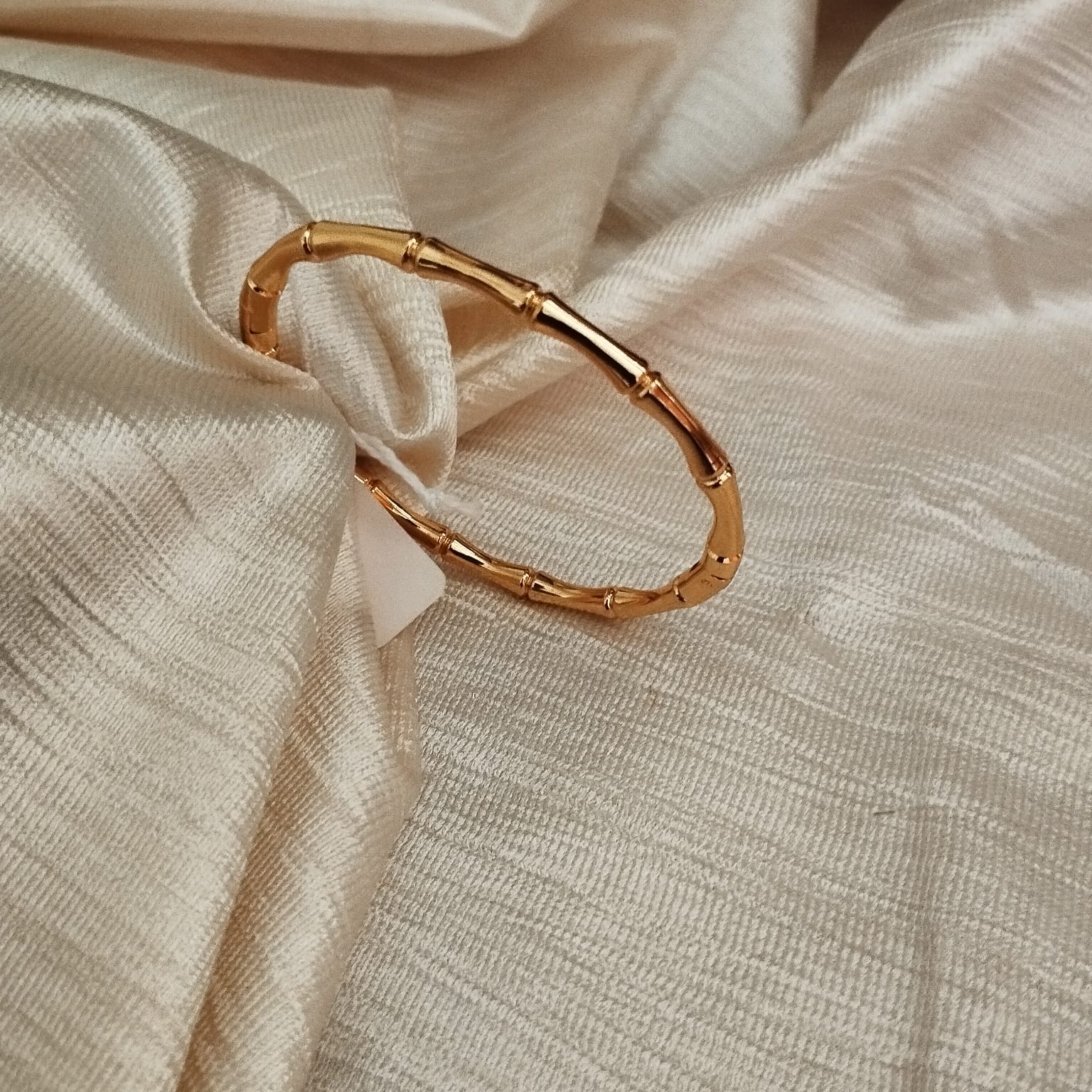 Bamboo Kada Bracelet | Anti-Tarnish