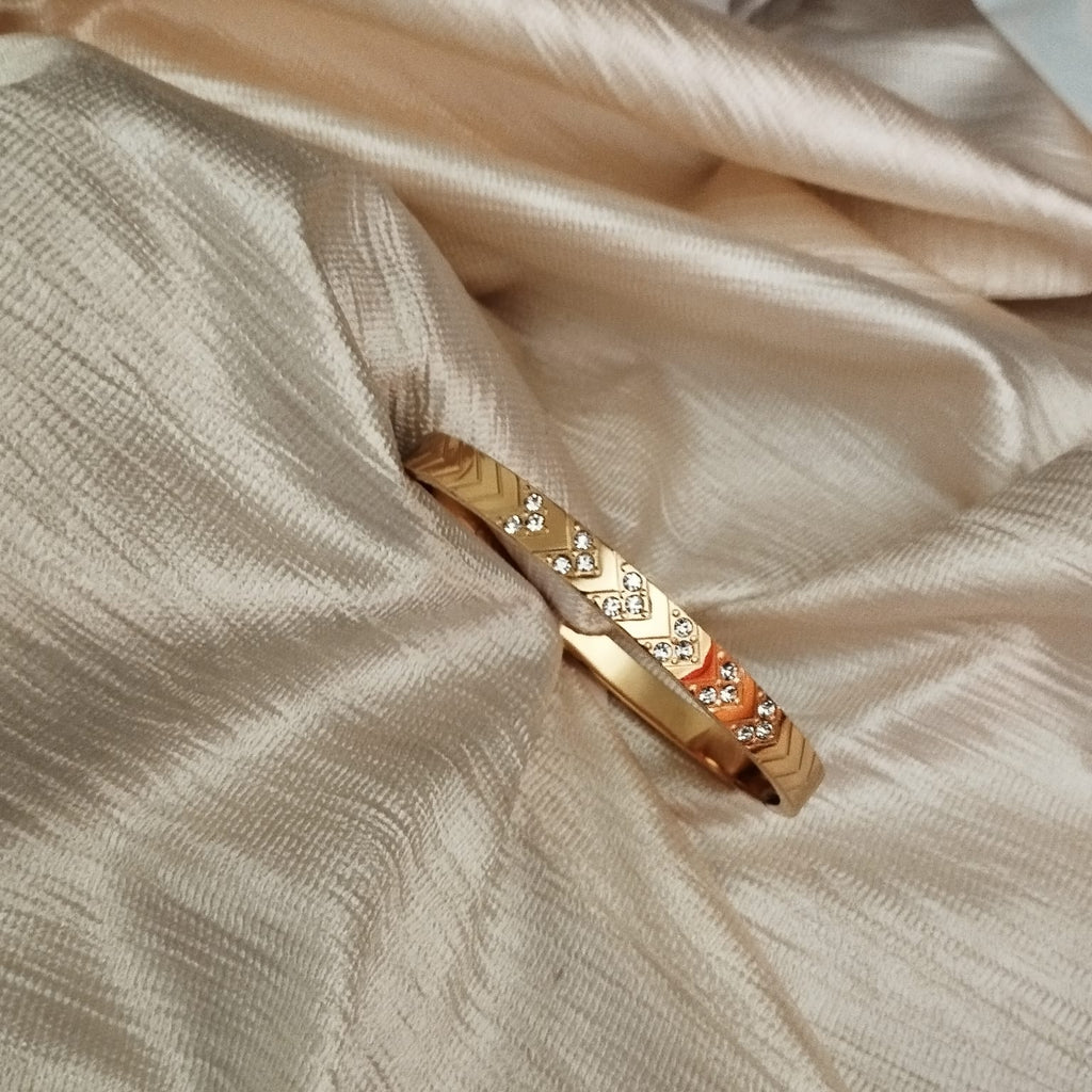 Premium AD Studded Kada Bracelet | Anti tarnish