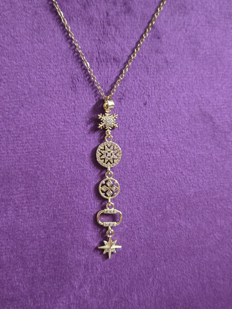 Multiple Charm Long NeckChain 1  |  Anti-Tarnish