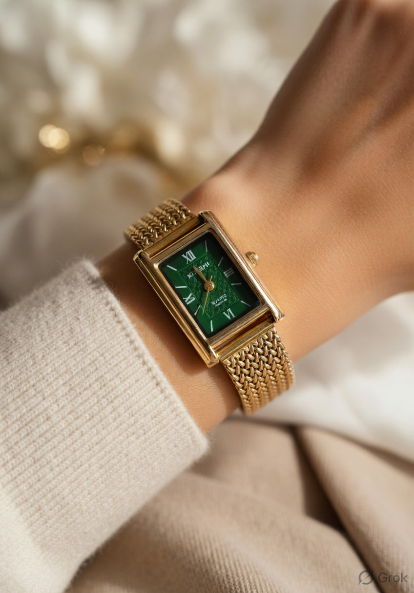 Empire Dial Vintage Women’s Watch – Elegant Rectangular Small Dial Watch