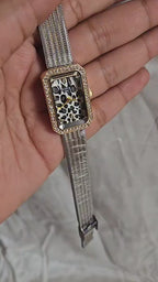 Stardust Dial Vintage Women’s Watch – Elegant Pattern Dial Watch