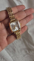 Classic Squareline Vintage Women’s Watch – Elegant Small Square Dial Watch