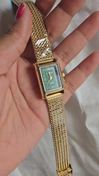 Empire Dial Vintage Women’s Watch – Elegant Rectangular Small Dial Watch
