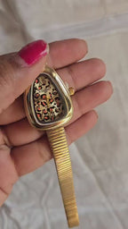 Midnight Safari Vintage Women’s Watch – Elegant Pattern Dial Watch