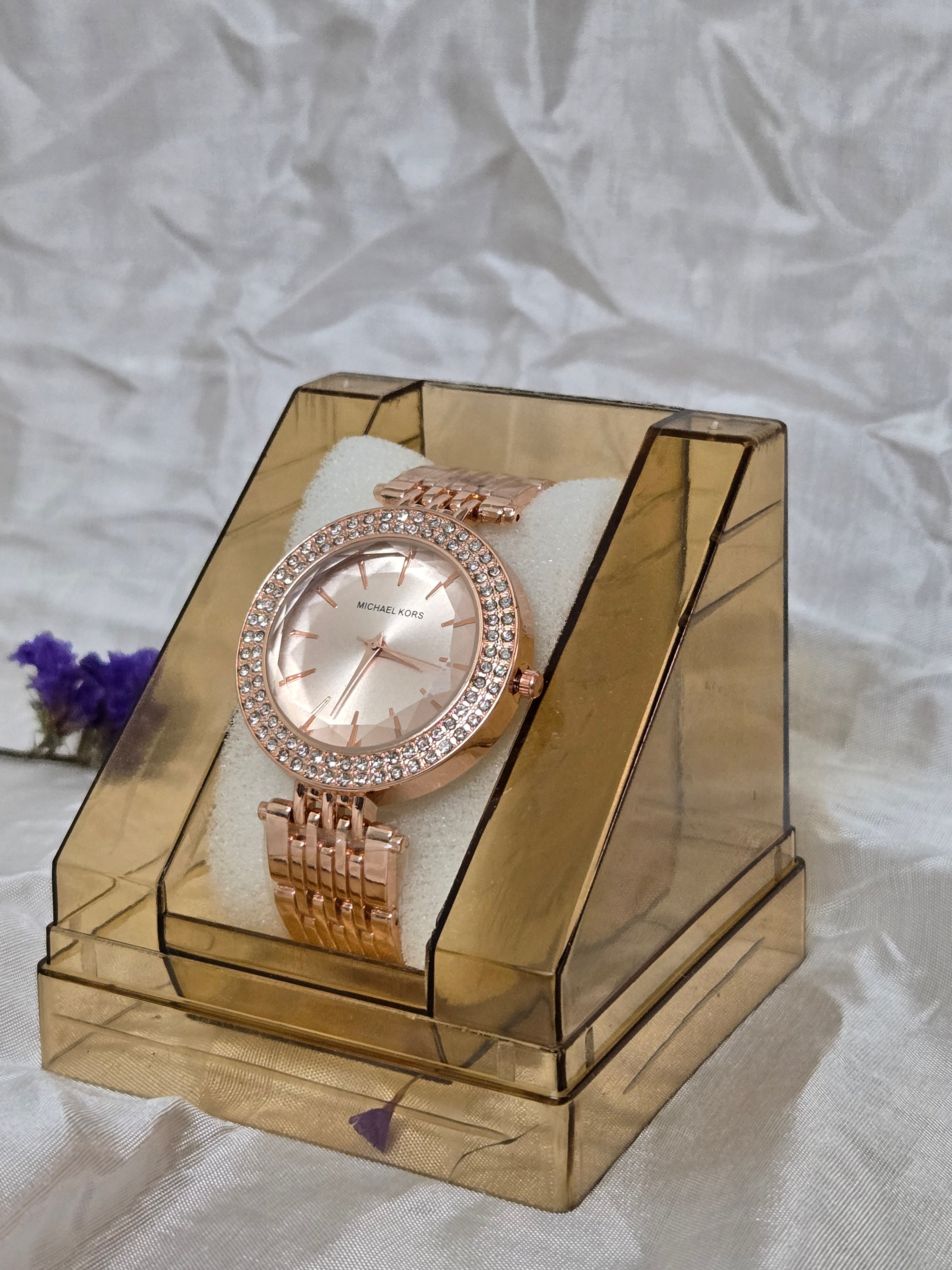 MK Inspired Studded Watch