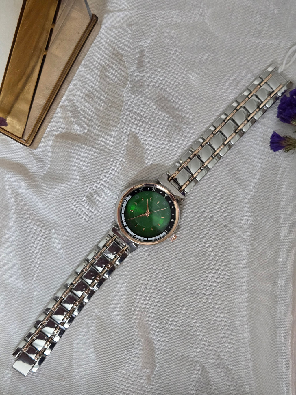 LV Inspired Watch | Green Dial