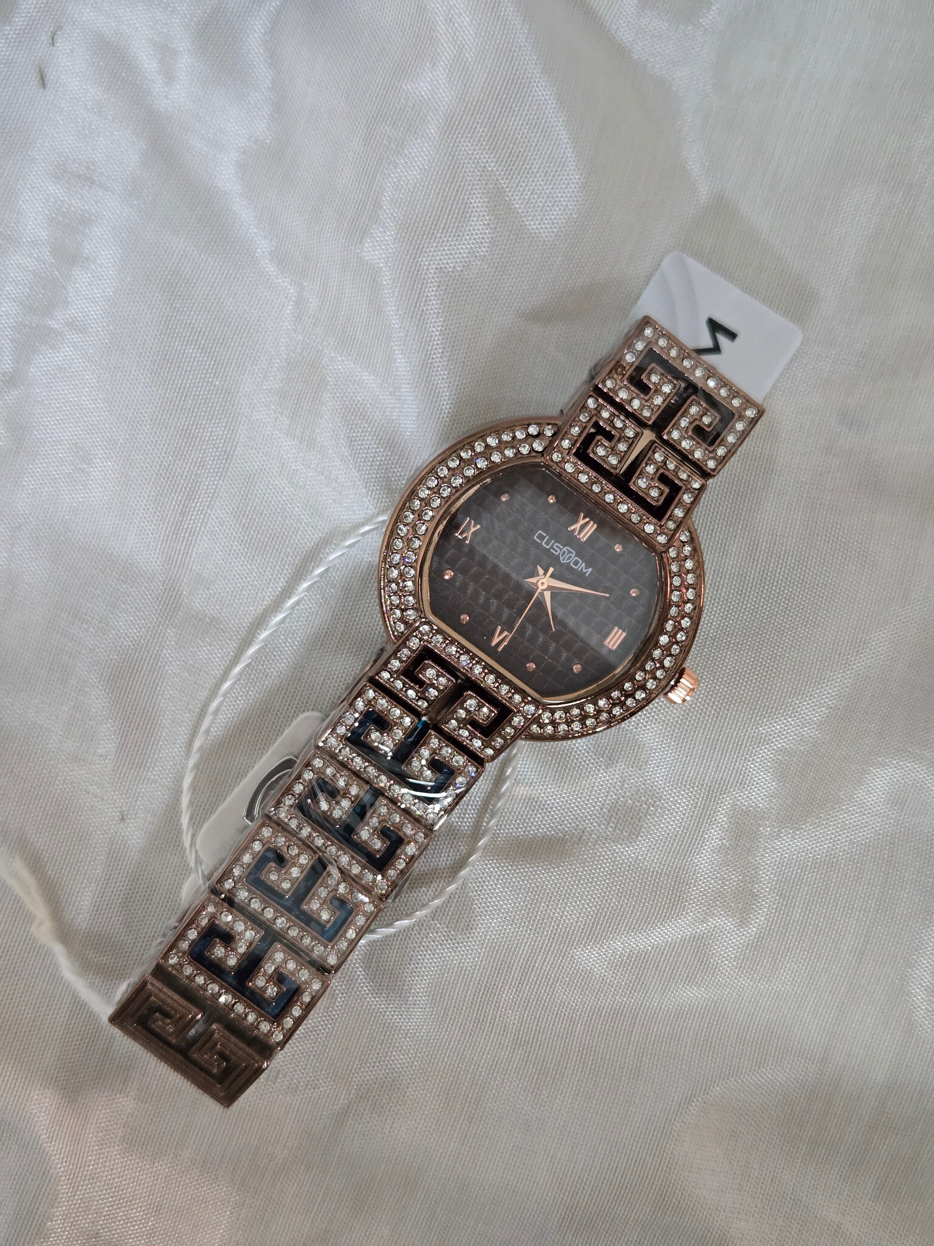 Coffee Studded Elegant Watch