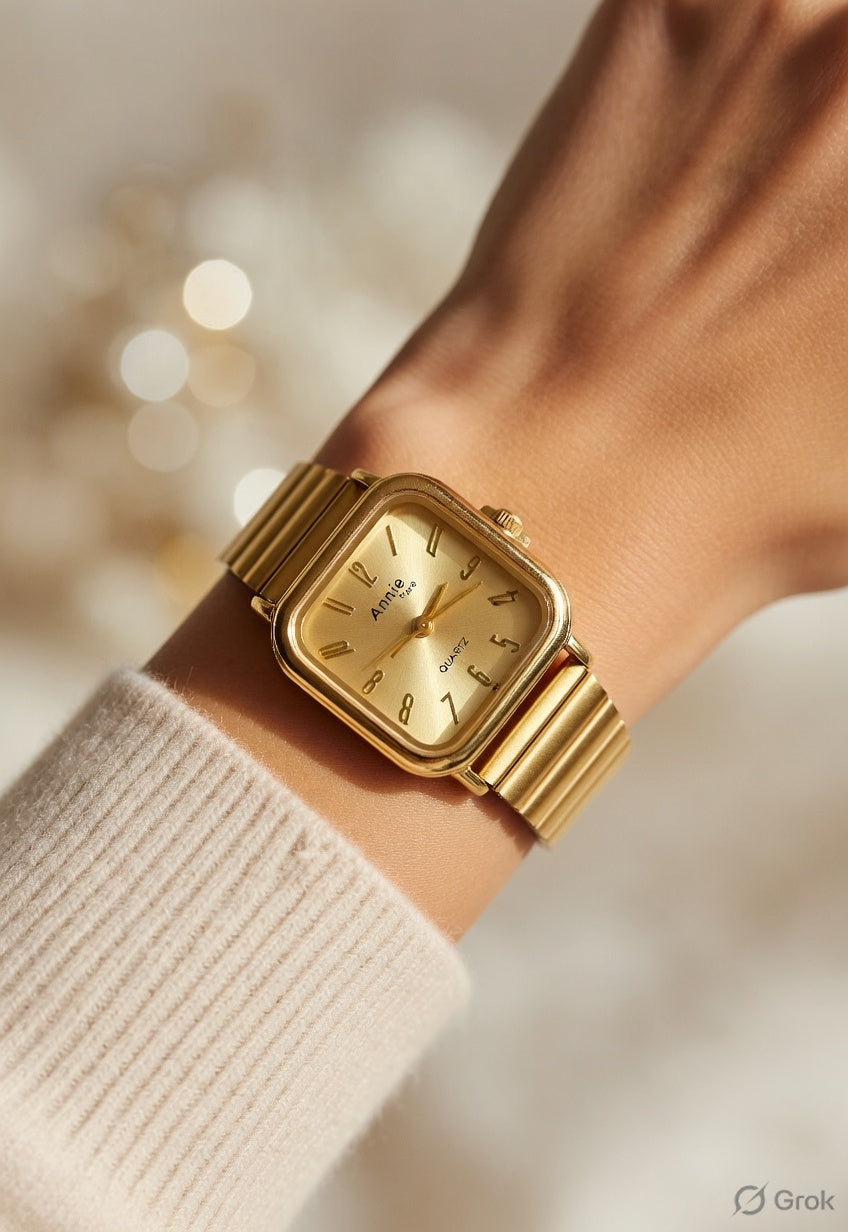 Heritage Square Vintage Women’s Watch – Elegant Small Square Dial Watch
